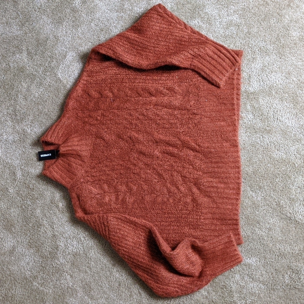Express Medium Size Sweater Rust Color - image 1